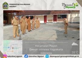 Lurah Ngunut Tekankan Ketertiban Jam Kerja serta Percepatan SPJ